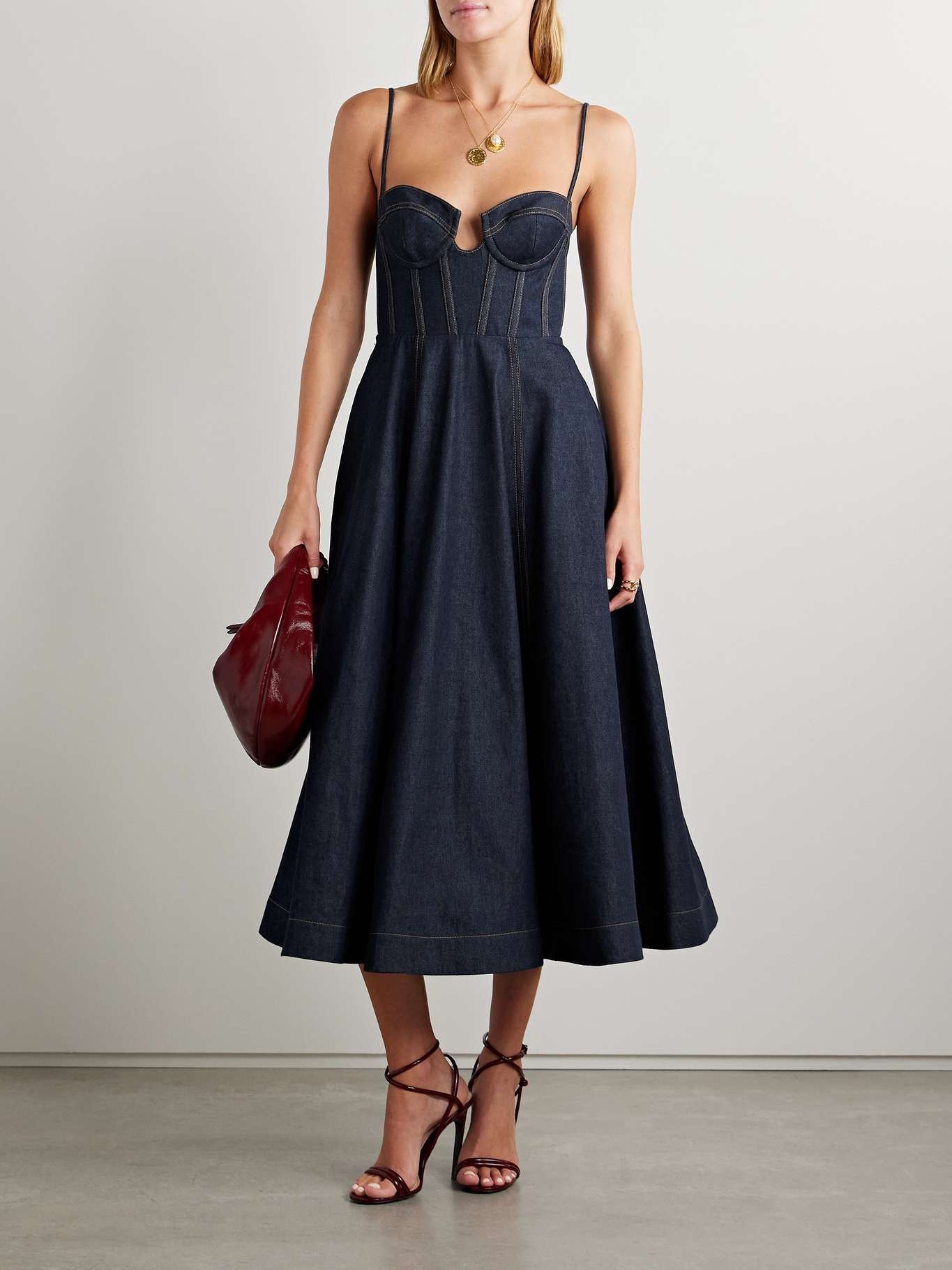 Zimmermann Crush denim midi dress | netaporter | REVERSIBLE