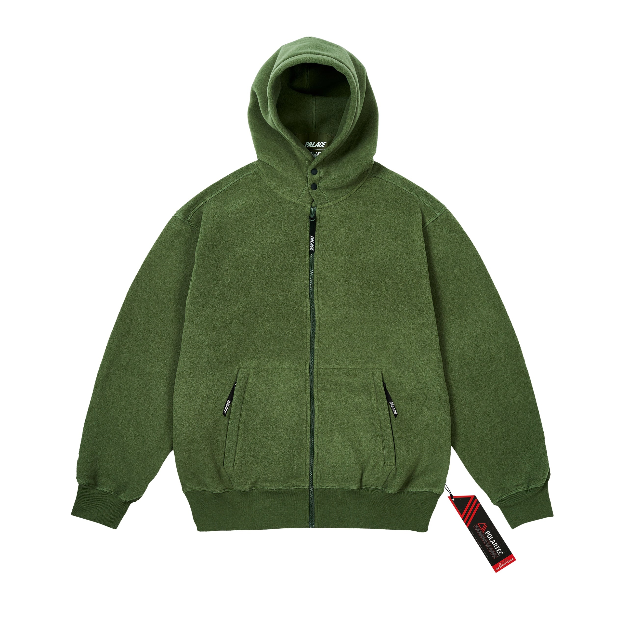 PALACE POLARTEC LAZER ZIP HOOD THE DEEP GREEN - zhu8b5gfbdmc