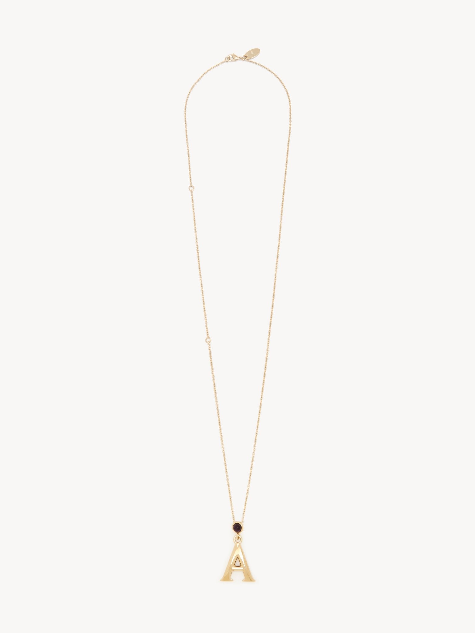 ALPHABET NECKLACE WITH PENDANT A - 3
