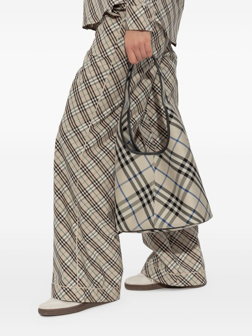 Check-pattern tote bag - 2