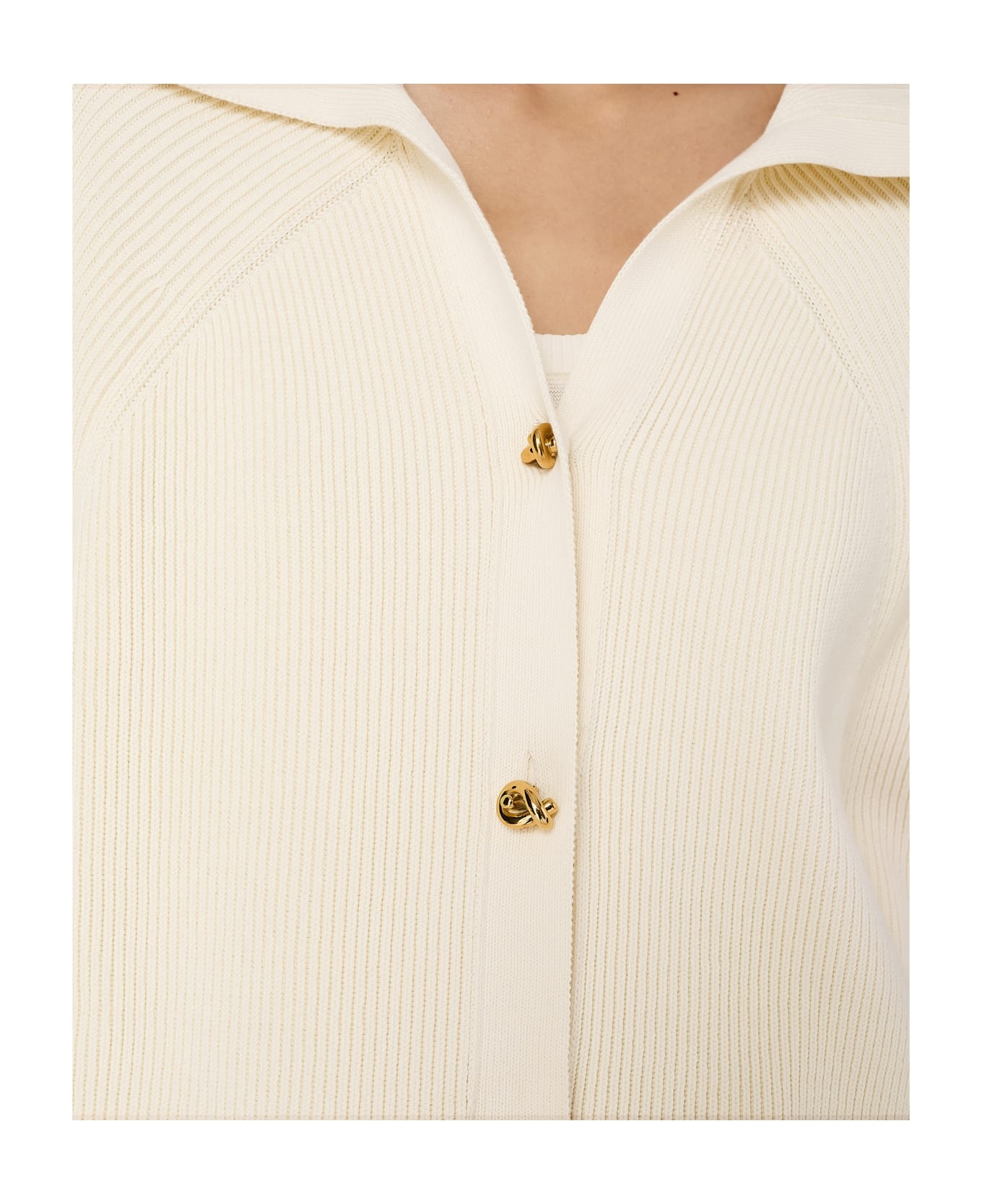 Knot Buttons Cardigan - 4