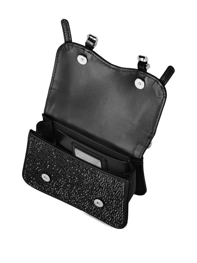 small Hexagon rhinestone-embellished clutch bag 5