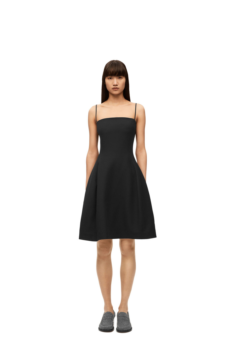 Loewe Strappy dress in silk and wool outlook
