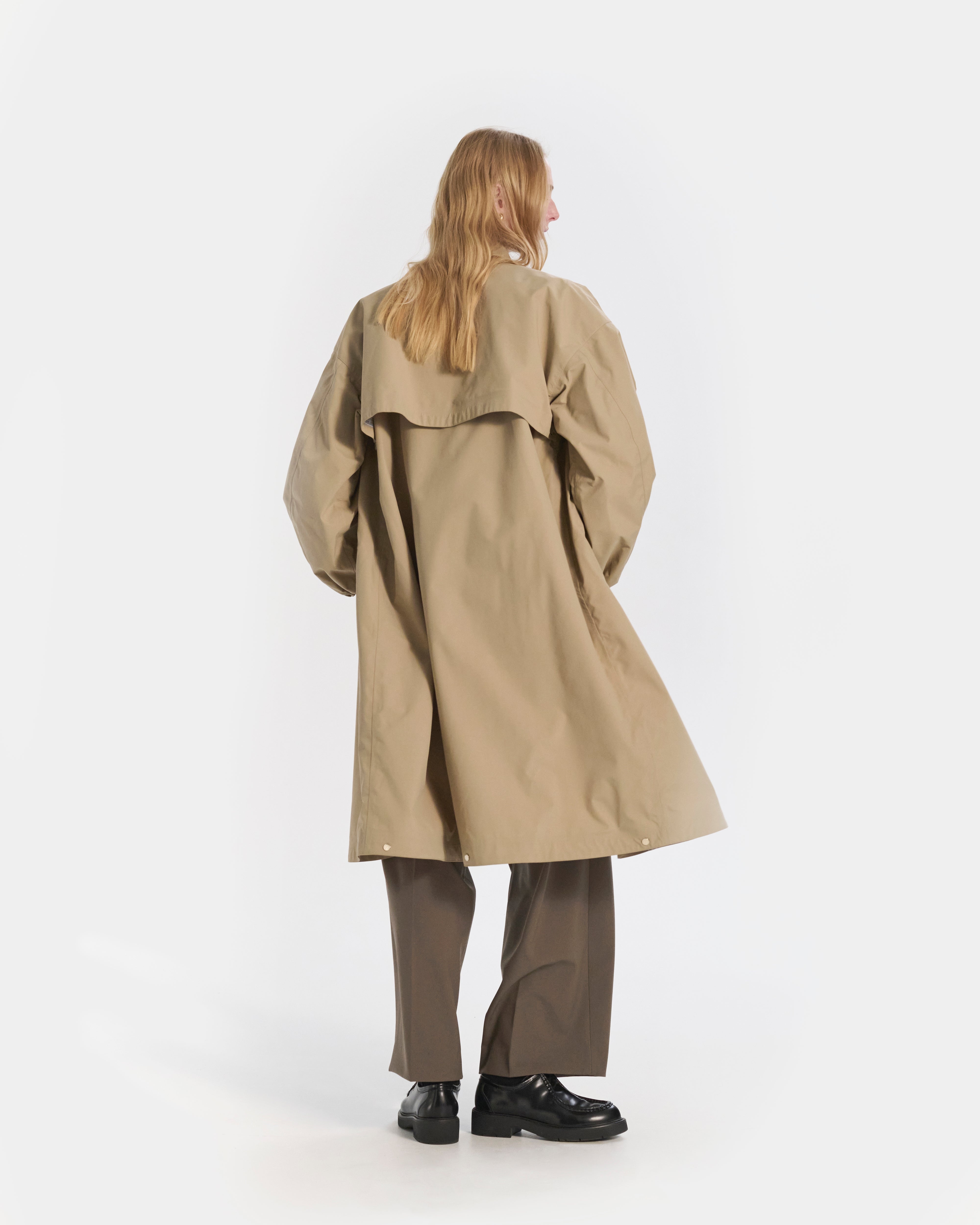 Skye Stand Collar Long Coat - 5