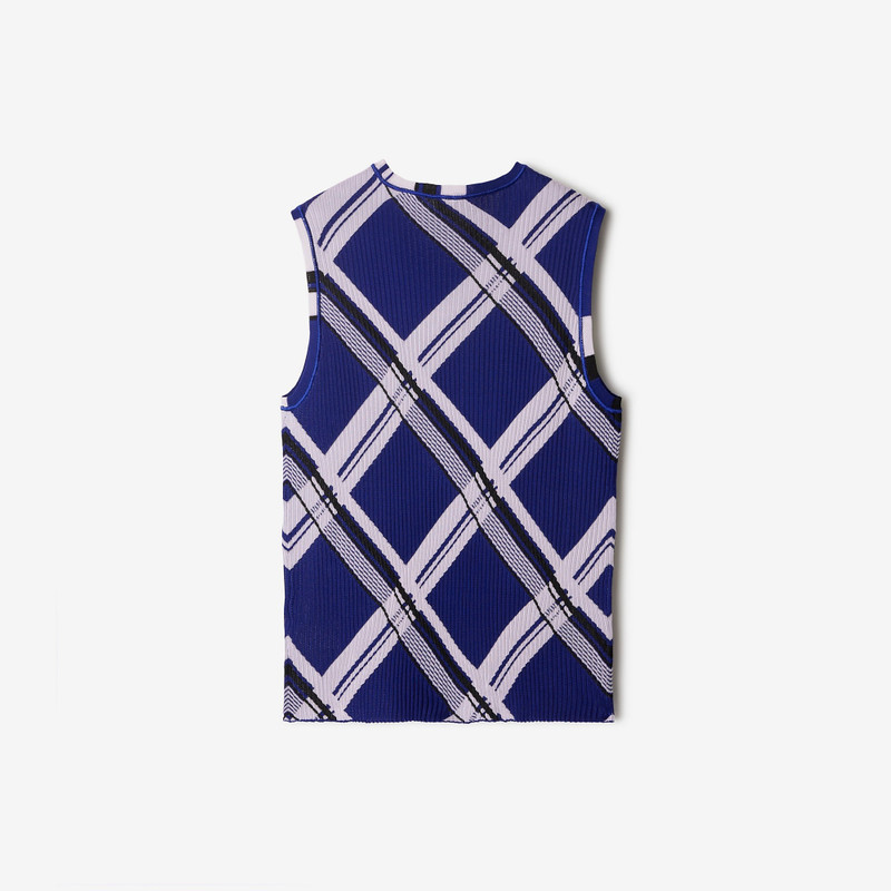 Check Silk Tank Top 5