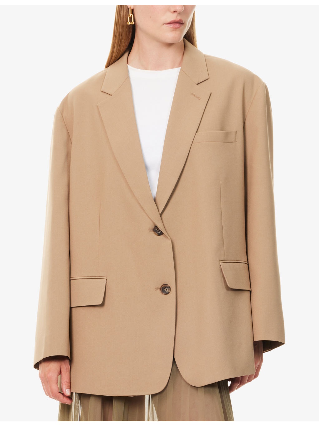 Bea Single-Breasted Stretch-Woven Blazer - 3