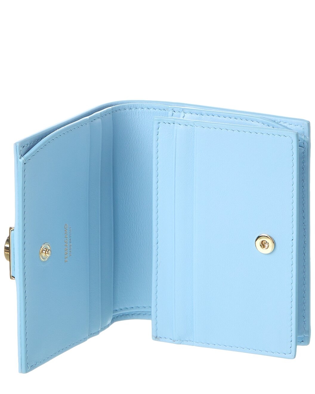 【FERRAGAMO】HUG COMPACT WALLET Hug compact two-tone wallet - Women | Ferragamo