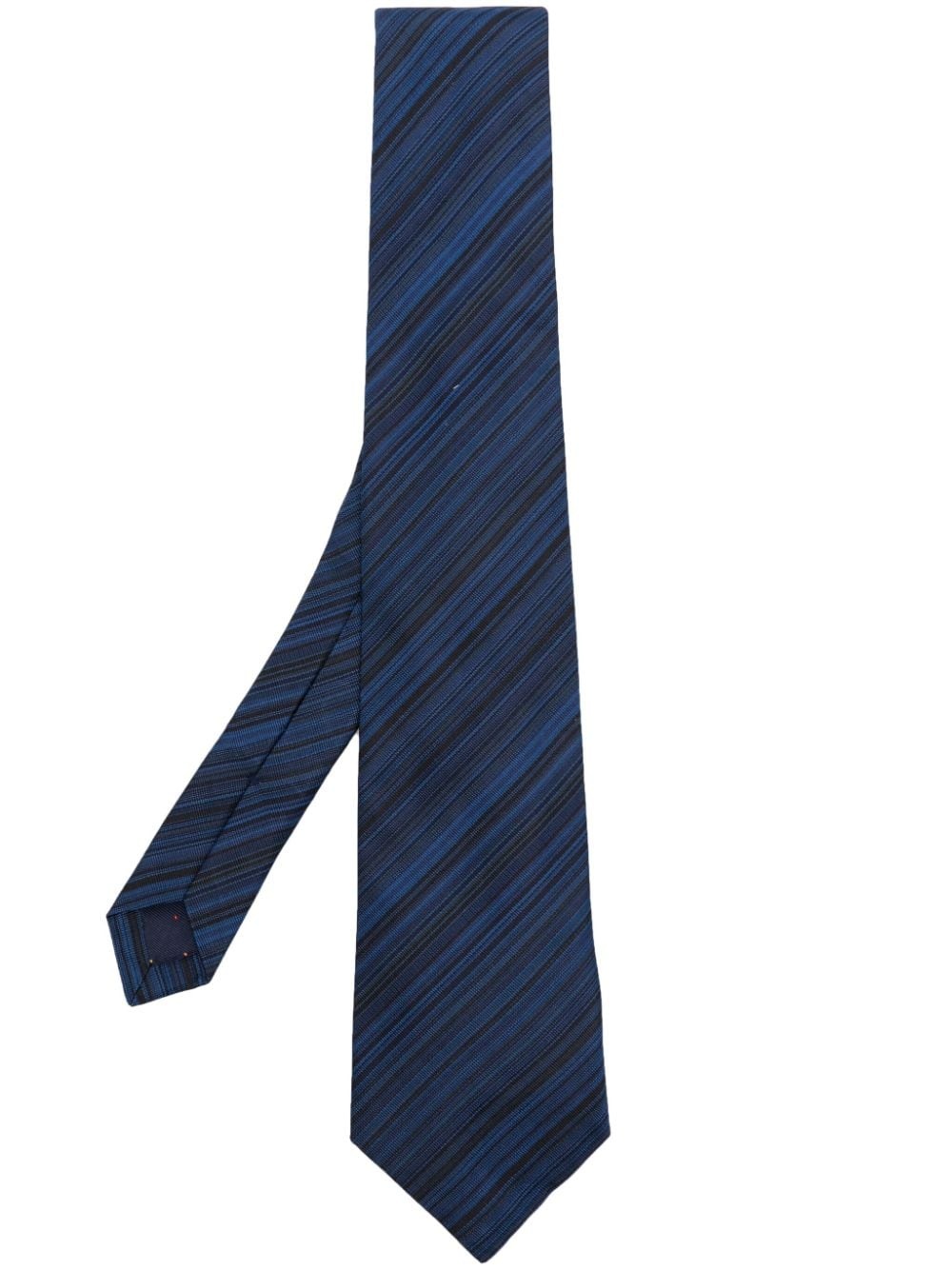 striped silk tie - 1