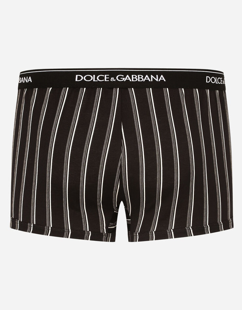 Two-way-stretch cotton boxers with striped print 3