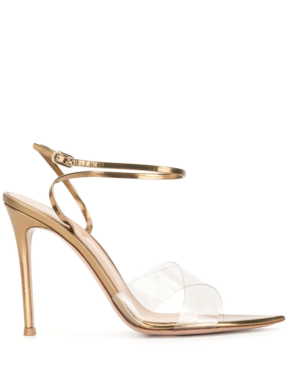 Stark metallic-effect sandals - 1