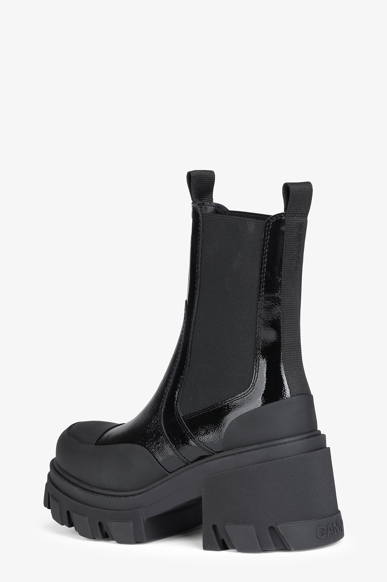 CLEATED HEELED MID CHELSEA BOOTS - 2