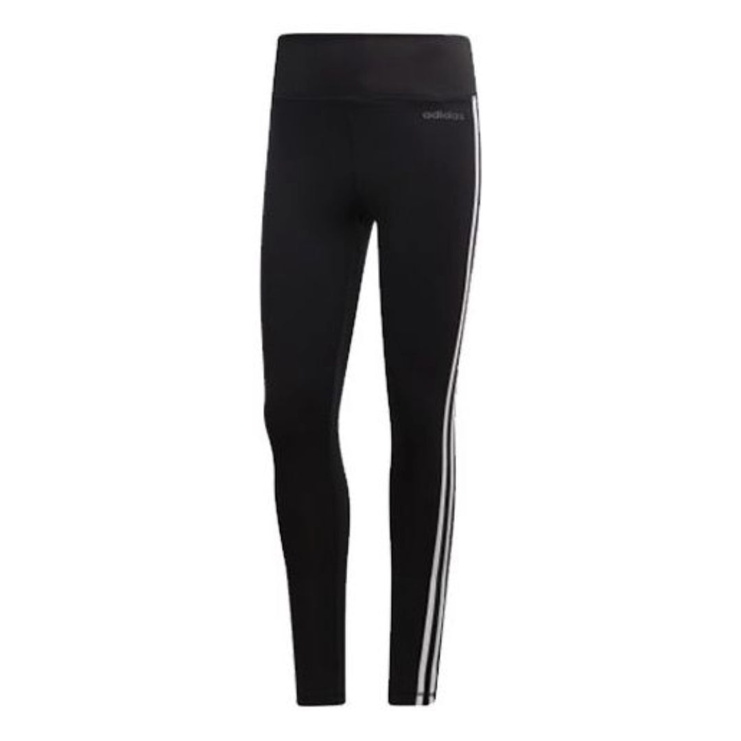 (WMNS) adidas Designed 2 Move 3-Stripes High-Rise Long Tights Asia Sizing 'Black White' DU2040 - 1