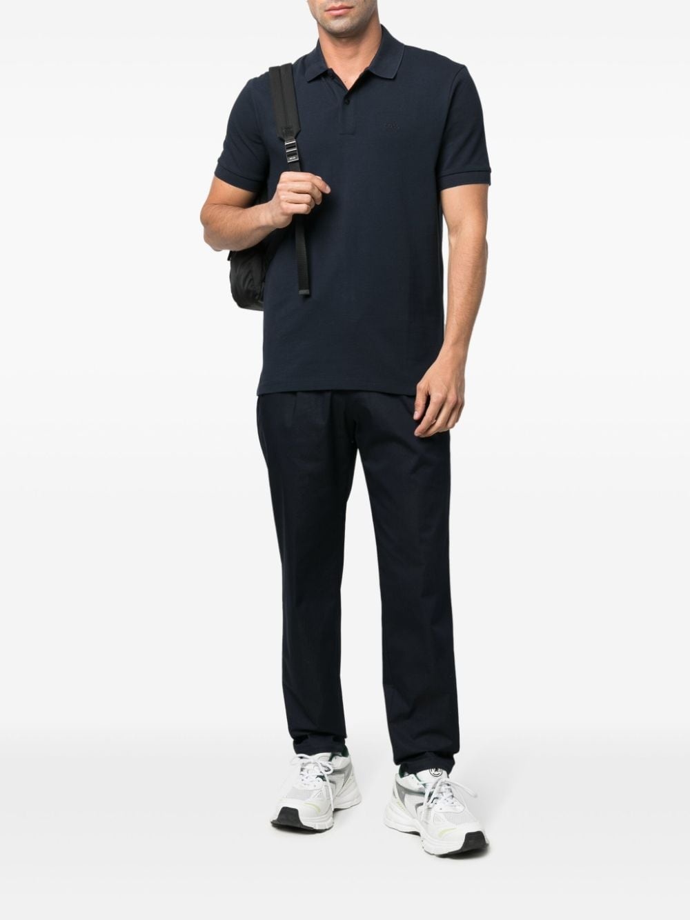 embroidered logo polo shirt - 2