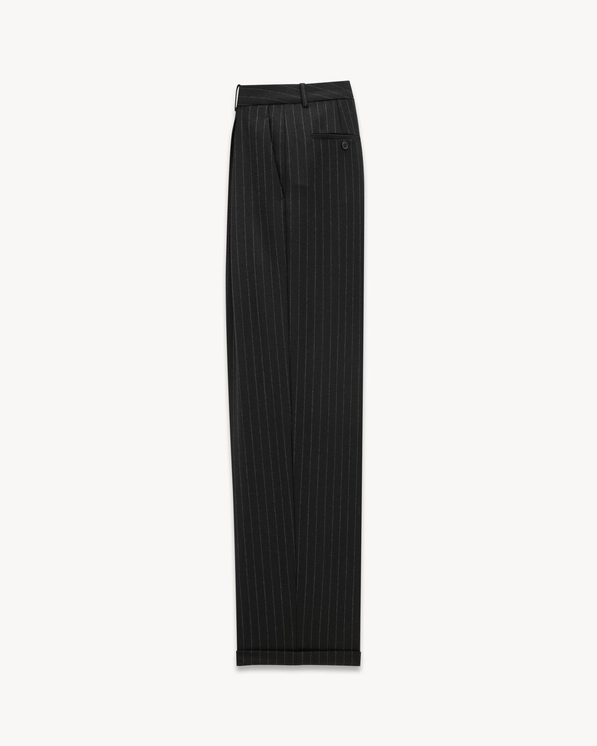 90'S PANTS IN STRIPED WOOL GABARDINE - 3