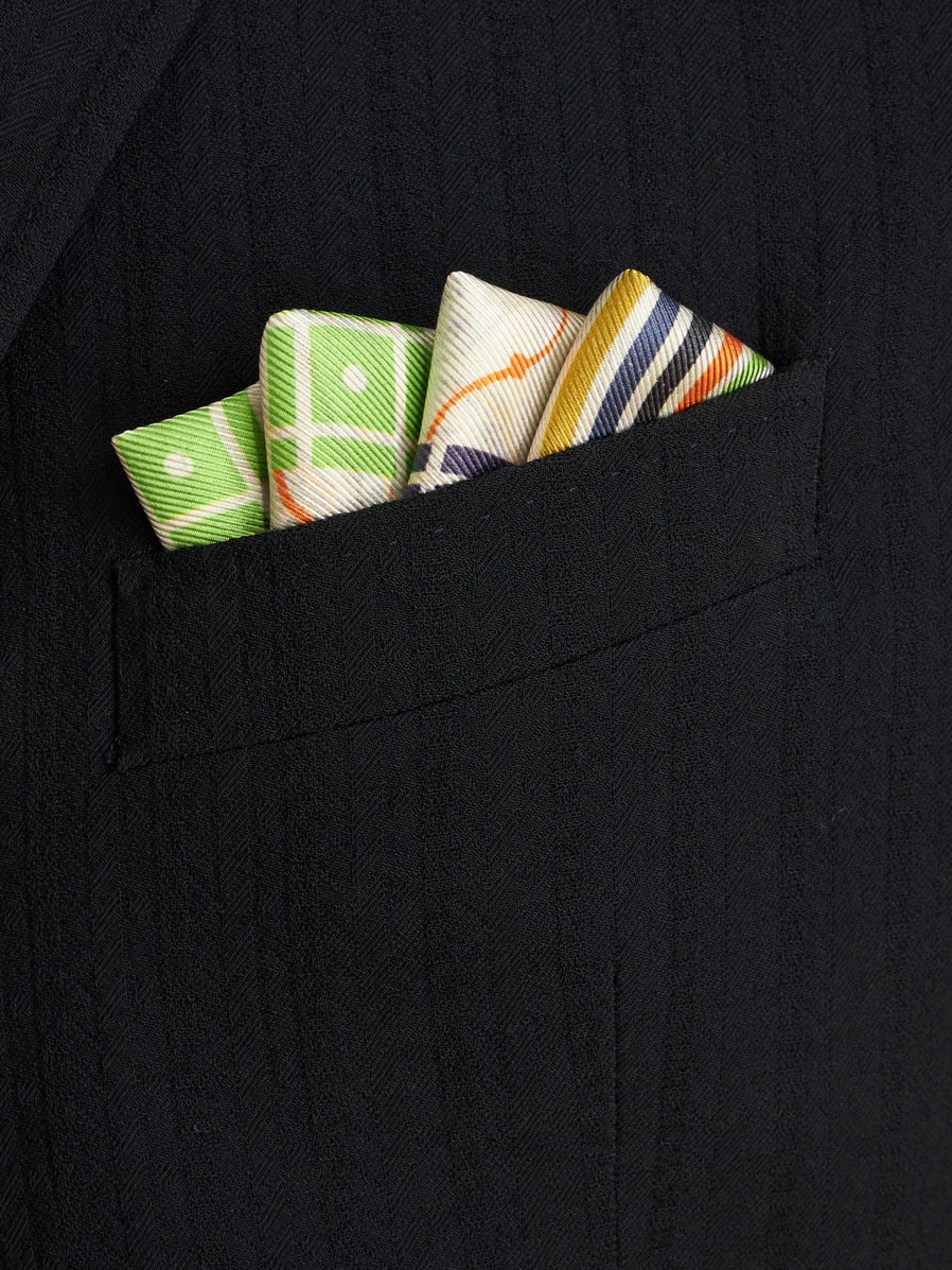 GEOMETRIC PATTERN POCKET SQUARE - 3