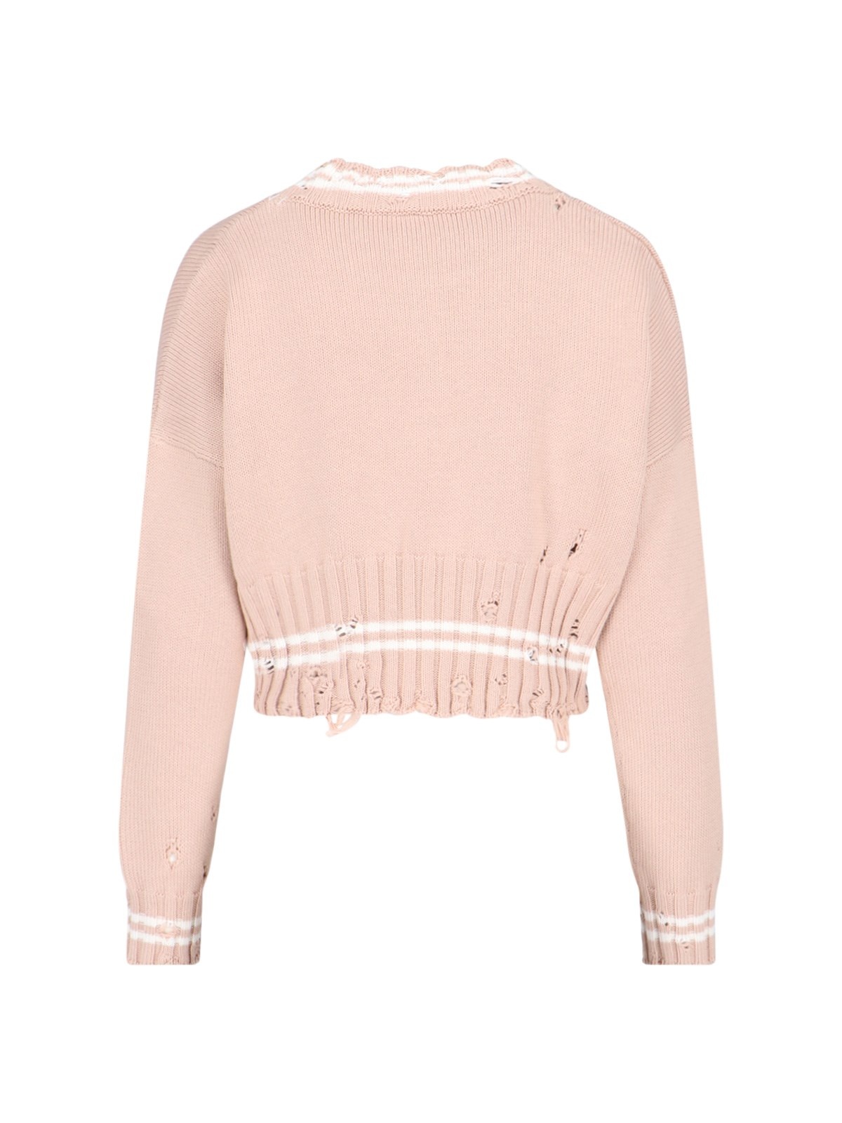 CROP CREW NECK SWEATER - 2