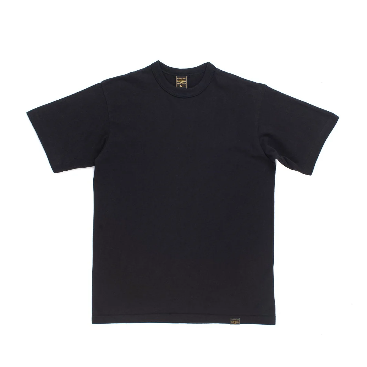 IHT-1610L-BLK 6.5oz Loopwheel Tee Black - 1