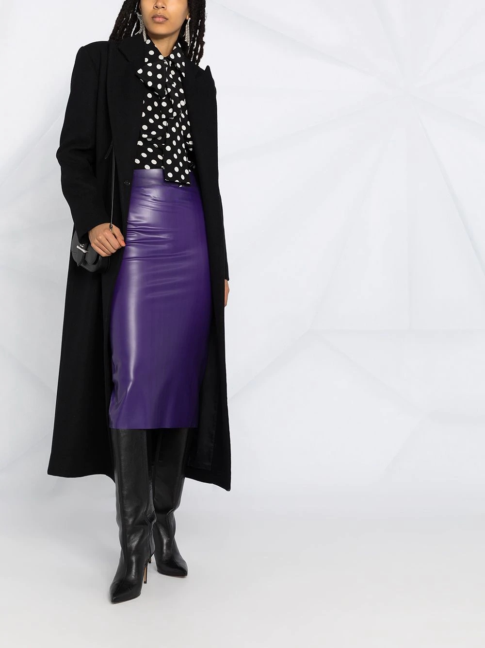 latex pencil skirt - 2