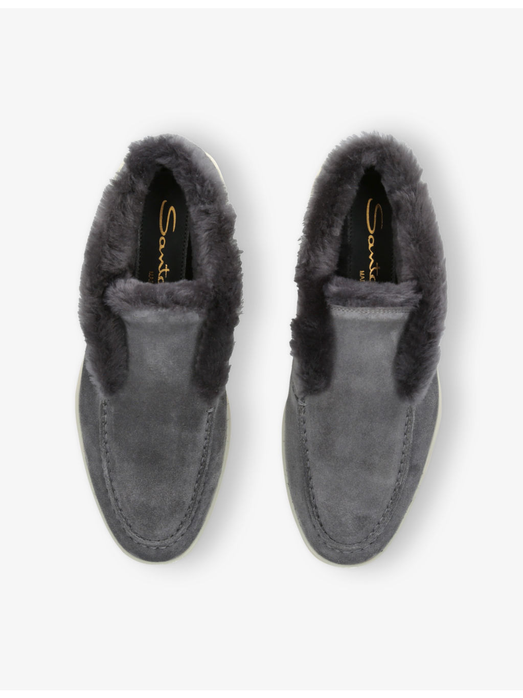 Fortune Logo-Embossed Suede Ankle Boots - 2