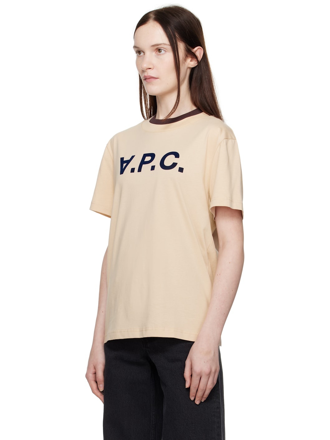Beige Standard Grand 'VPC' T-shirt - 4