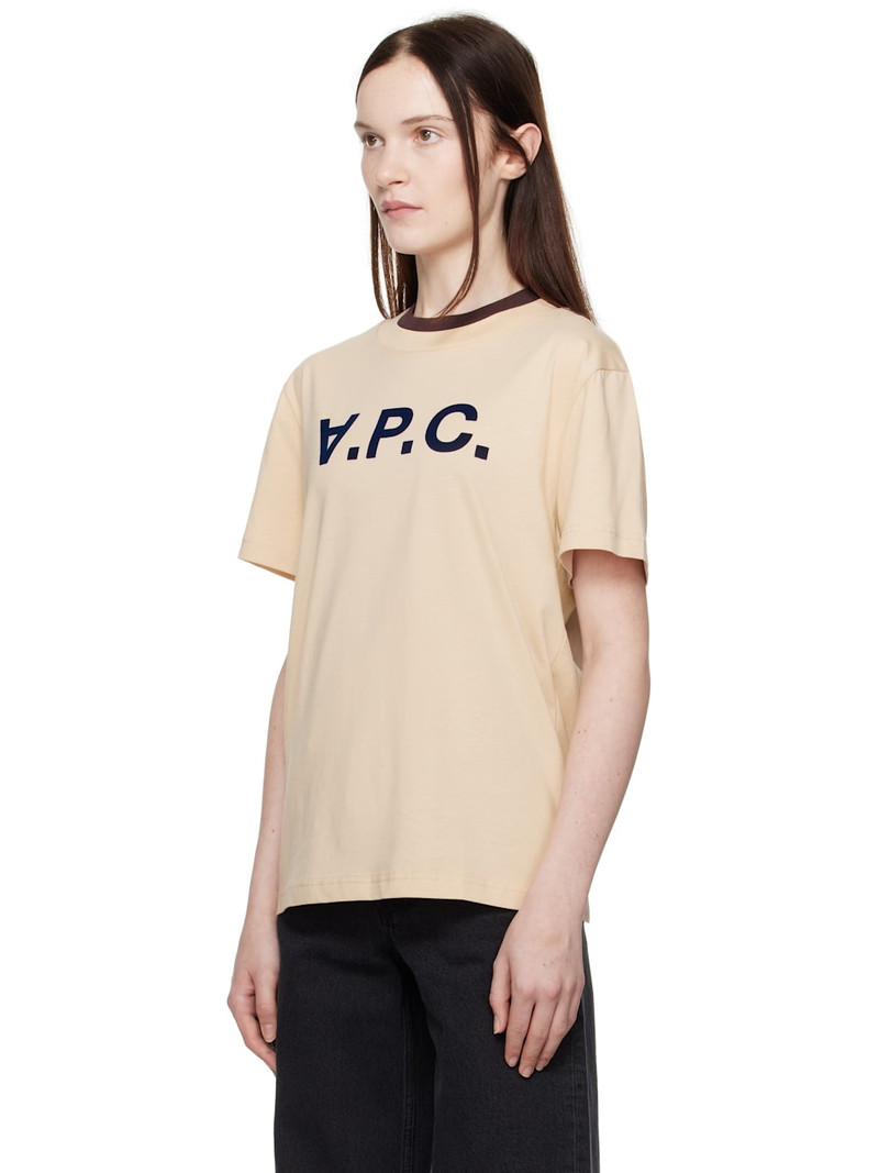 A.P.C. Beige Standard Grand 'VPC' T-shirt outlook