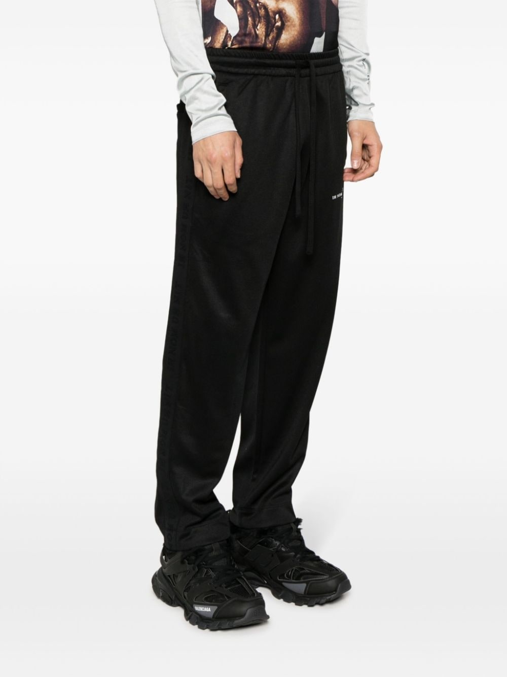 logo-print drawstring trousers - 3