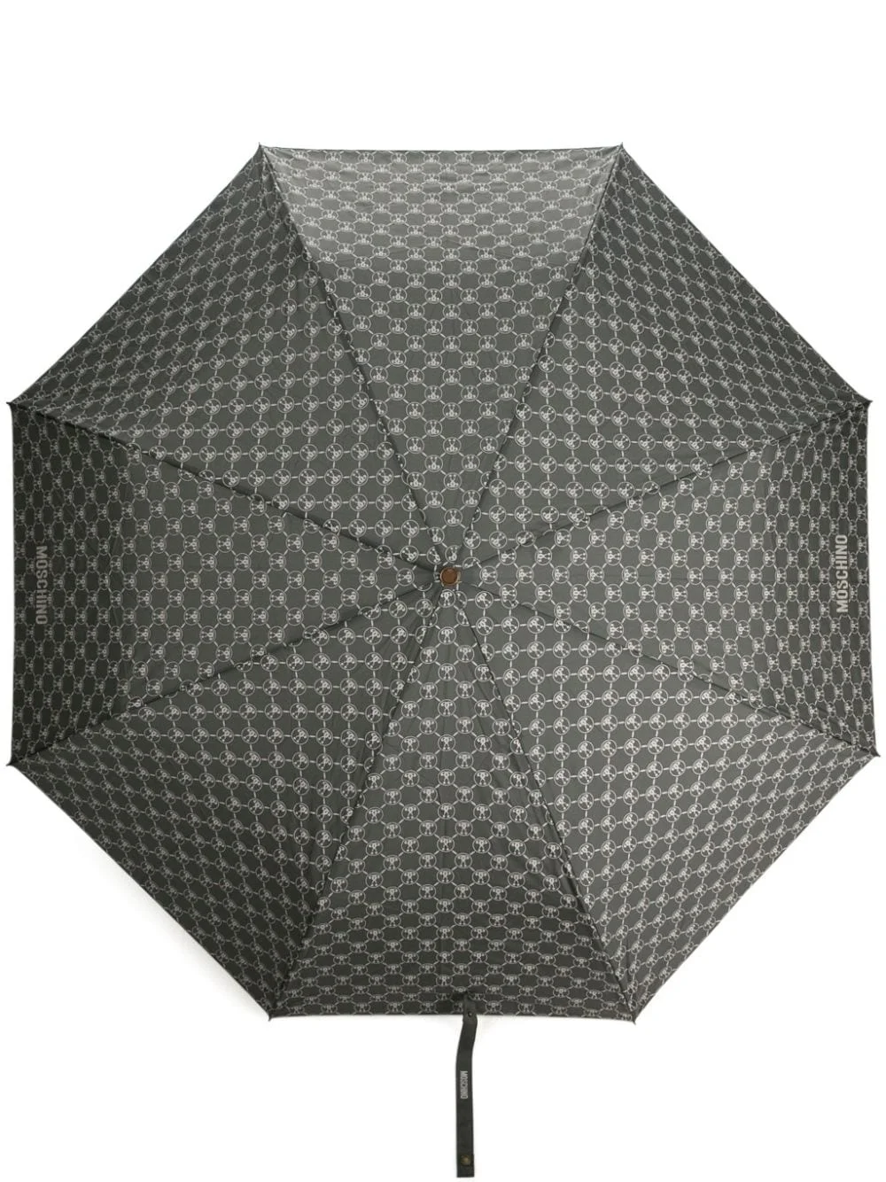monogram-print two-tone umbrella - 1