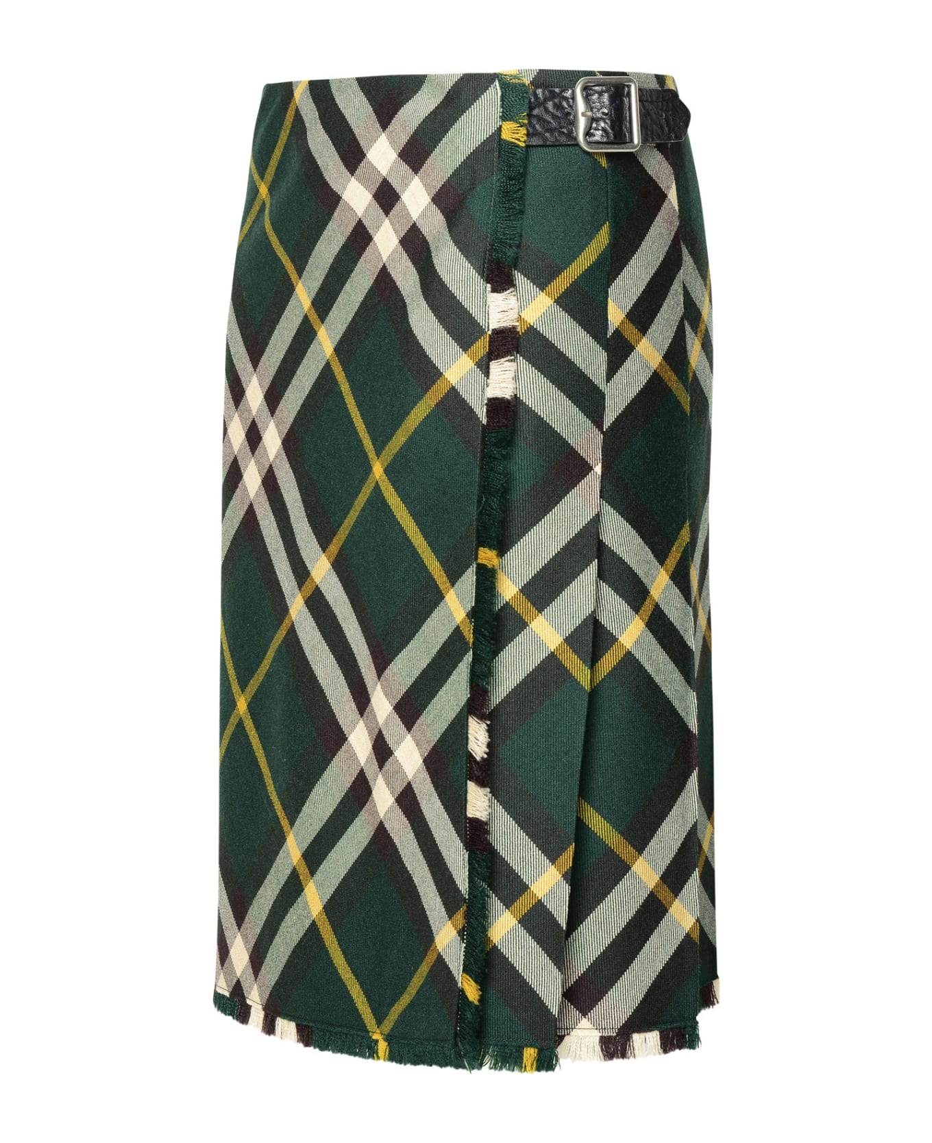 Green Wool Skirt - 2