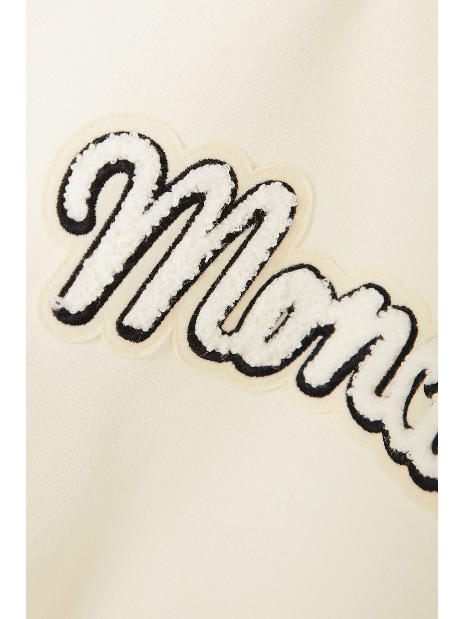 Flocked cotton-blend jersey sweatshirt White - 4