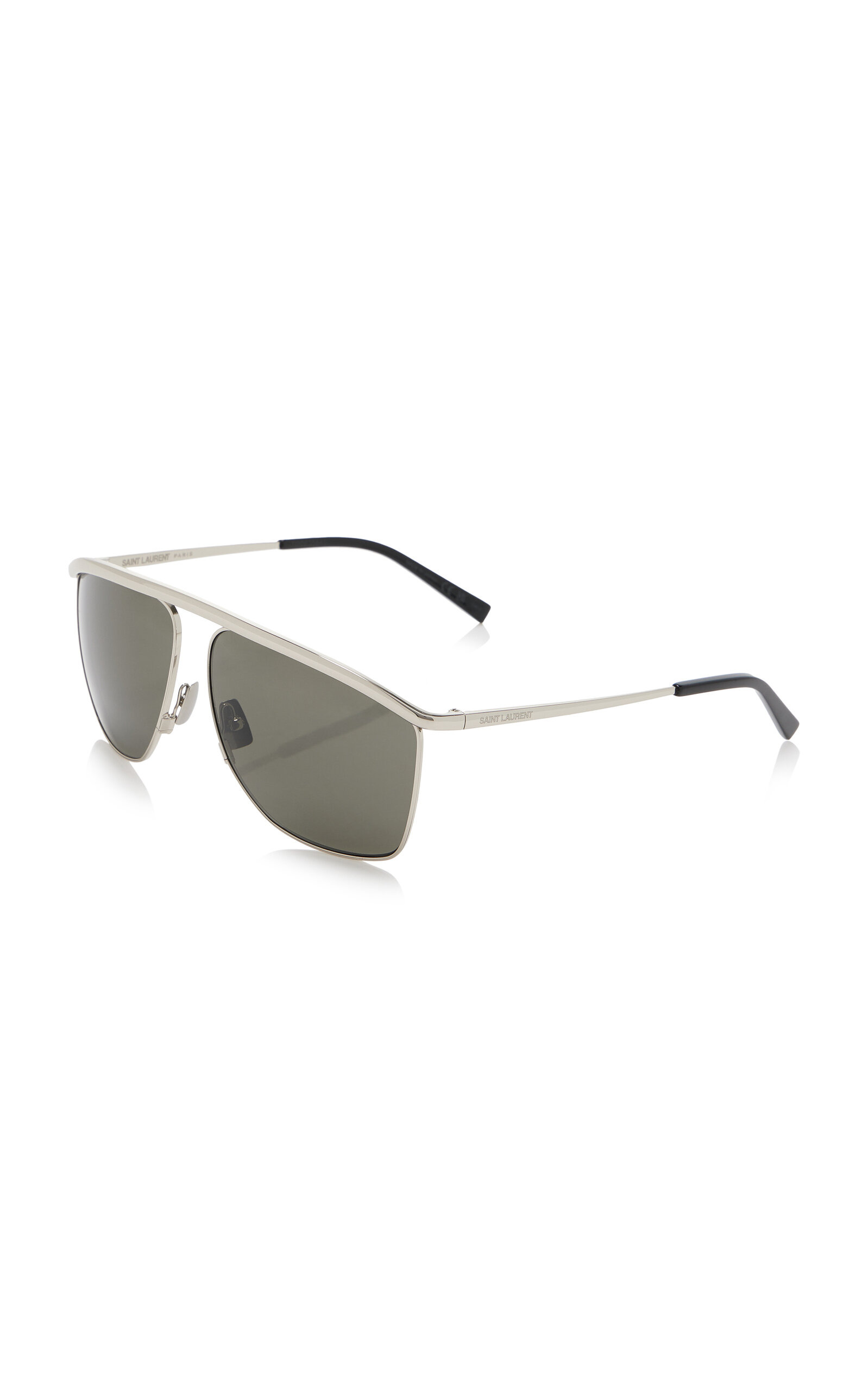 Victoire Aviator-Frame Metal Sunglasses silver - 3
