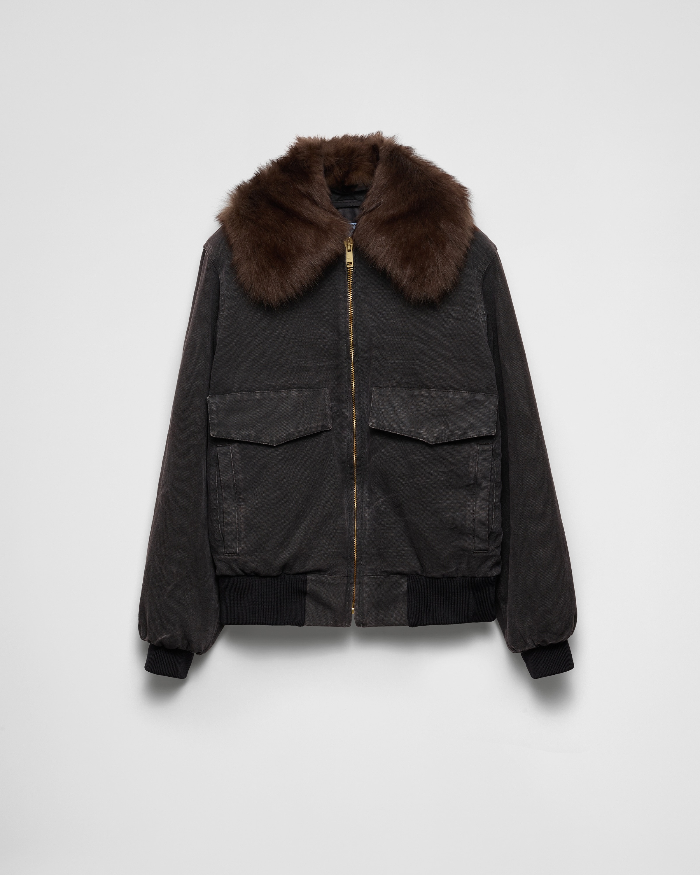 Canvas blouson jacket - 1