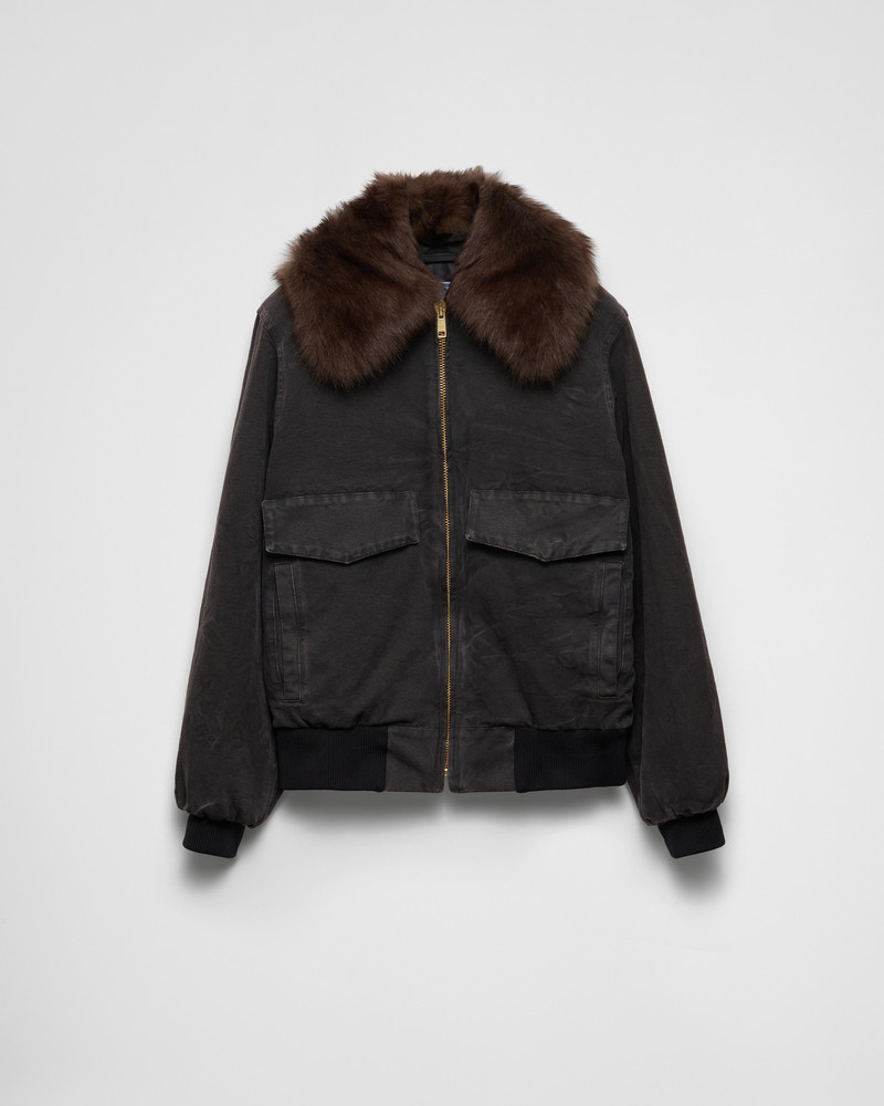 Canvas blouson jacket 1