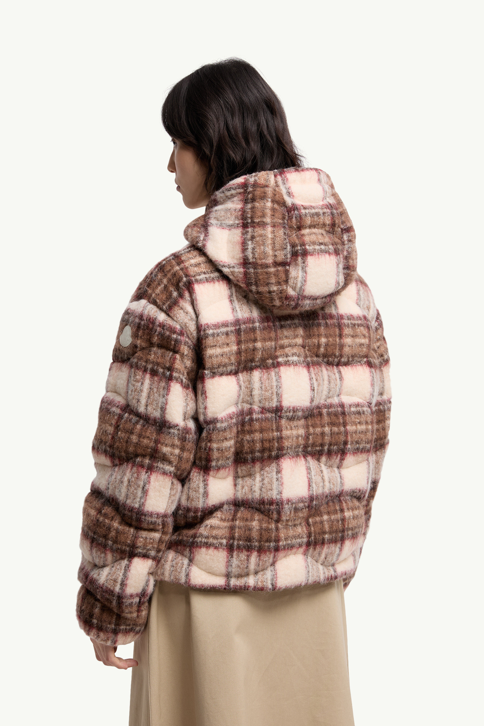 Cervi Wool Blend Hooded Short Down Jacket - 5