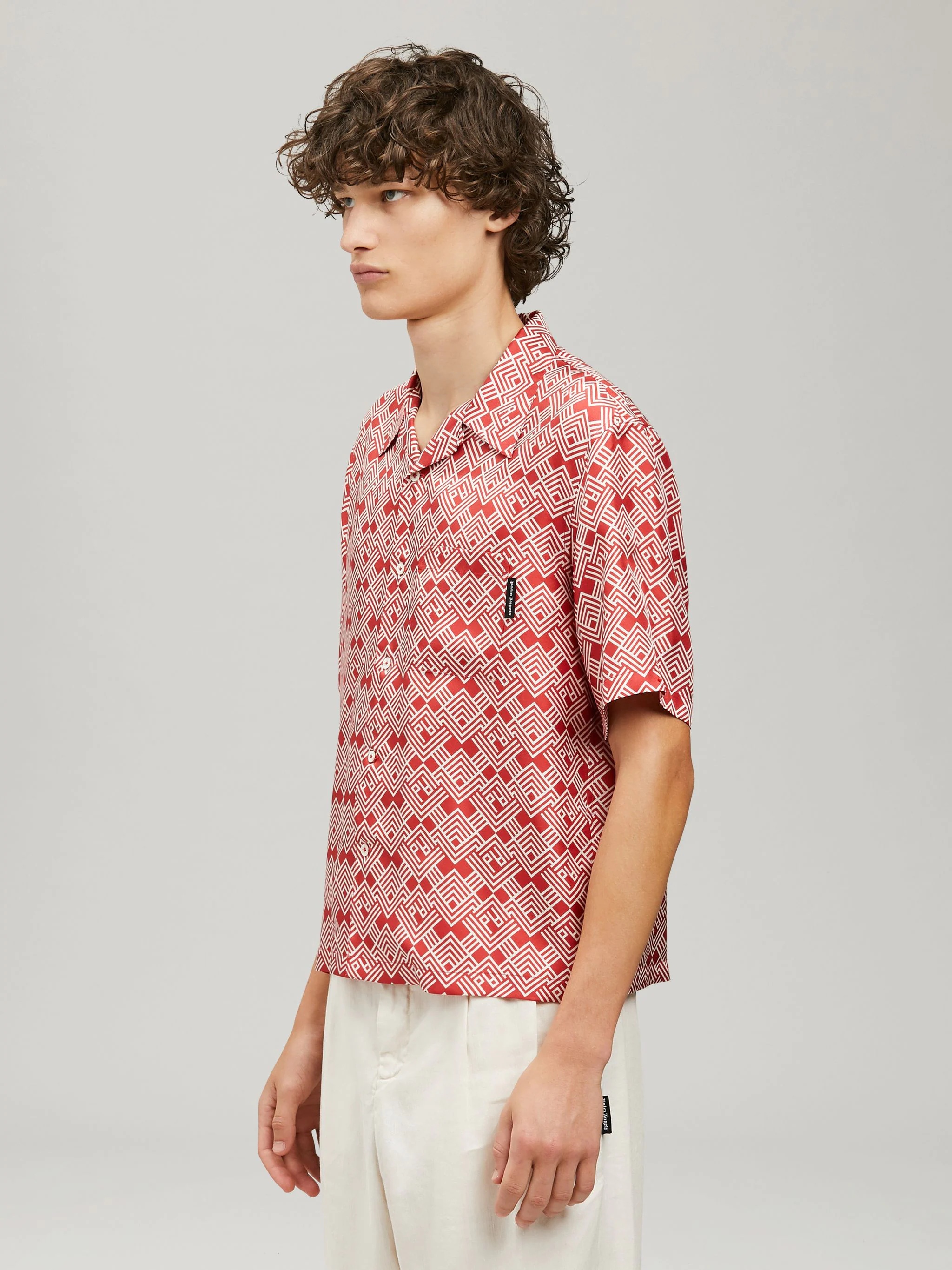 MONOGRAM BOWLING SHIRT - 4