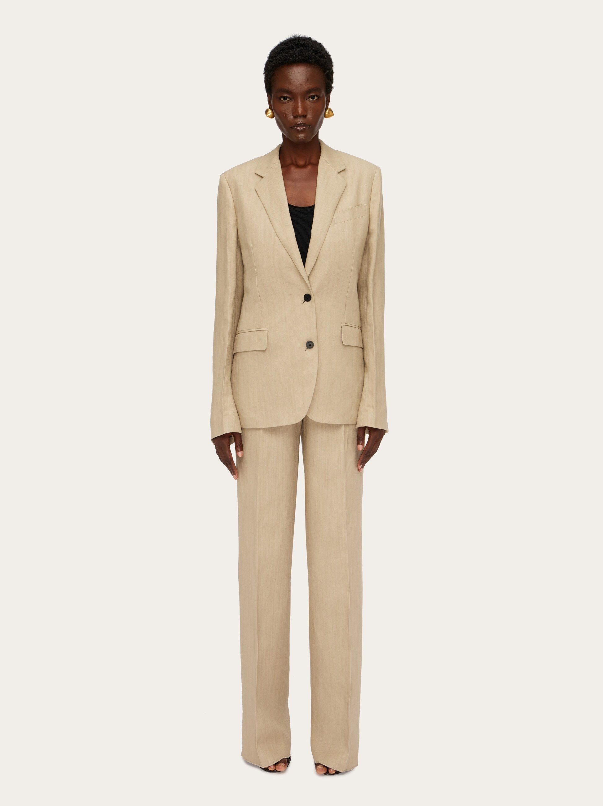 Linen blend tailored trouser - 7