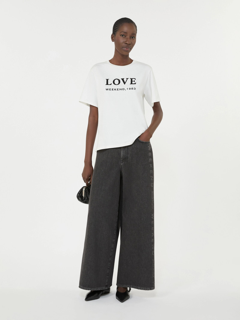 WEEKEND Max Mara Authentic cotton denim jeans - BLACK outlook