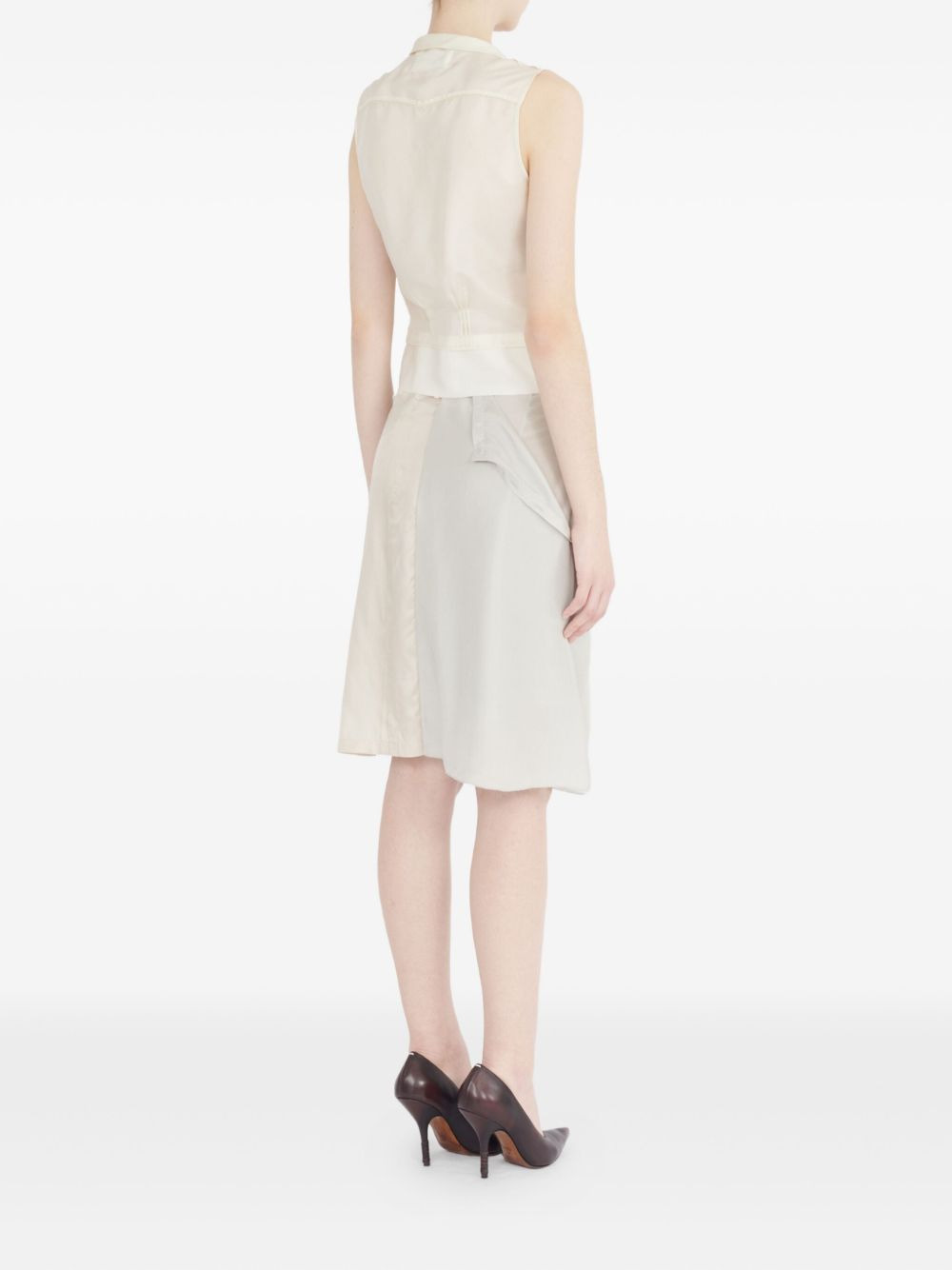 pleated sleeveless blouse - 7