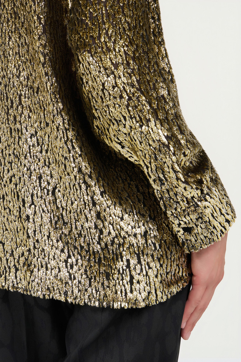 Leopard Lamé Shirt 7