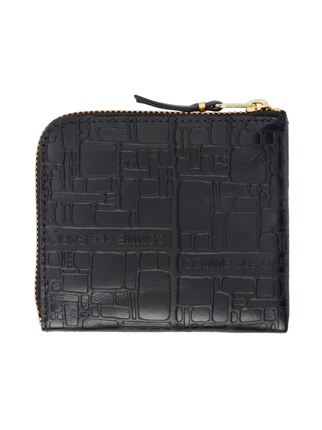 Black Embossed Logo Wallet - 2