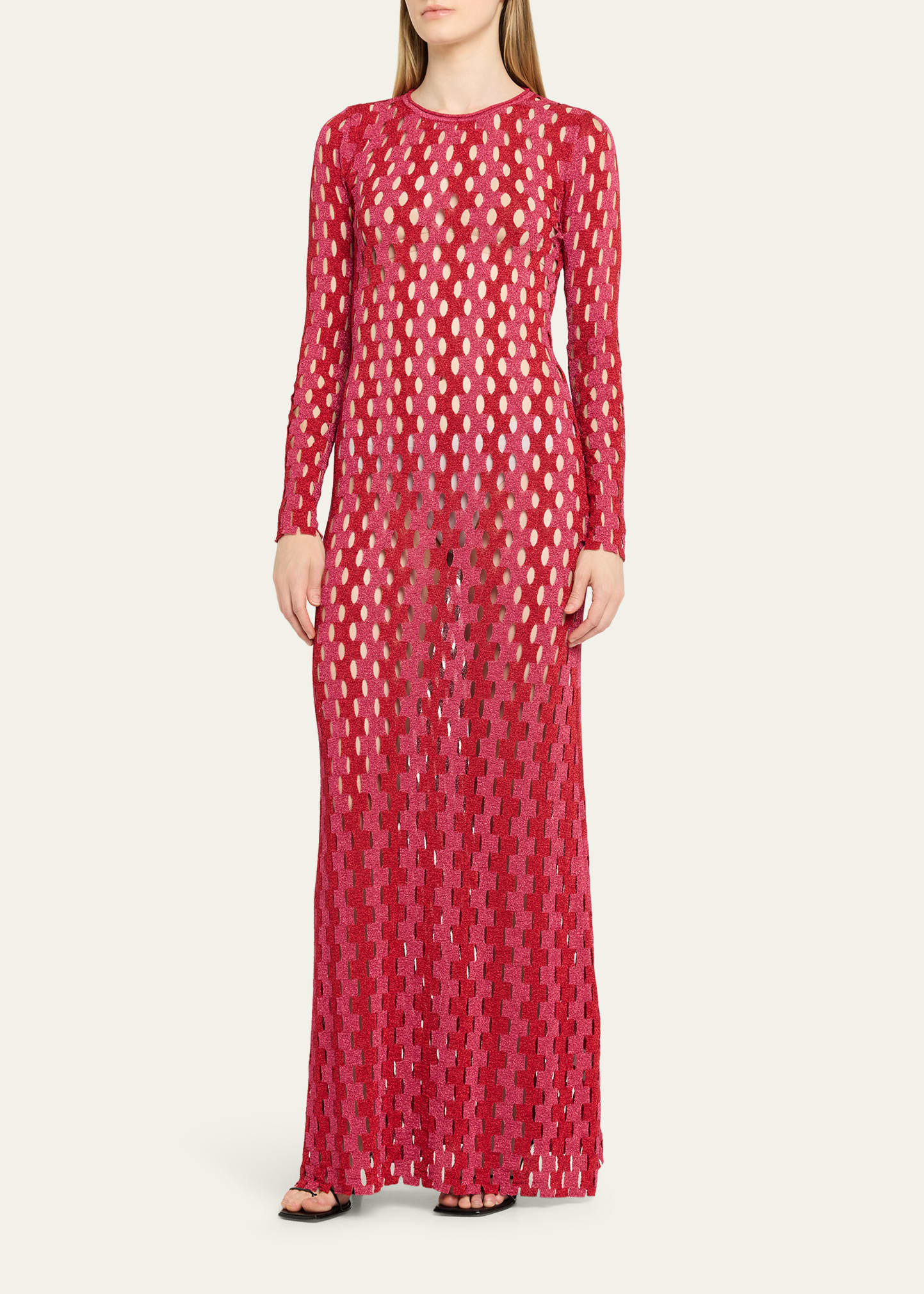 Hind Cutout Knit Maxi Dress - 4