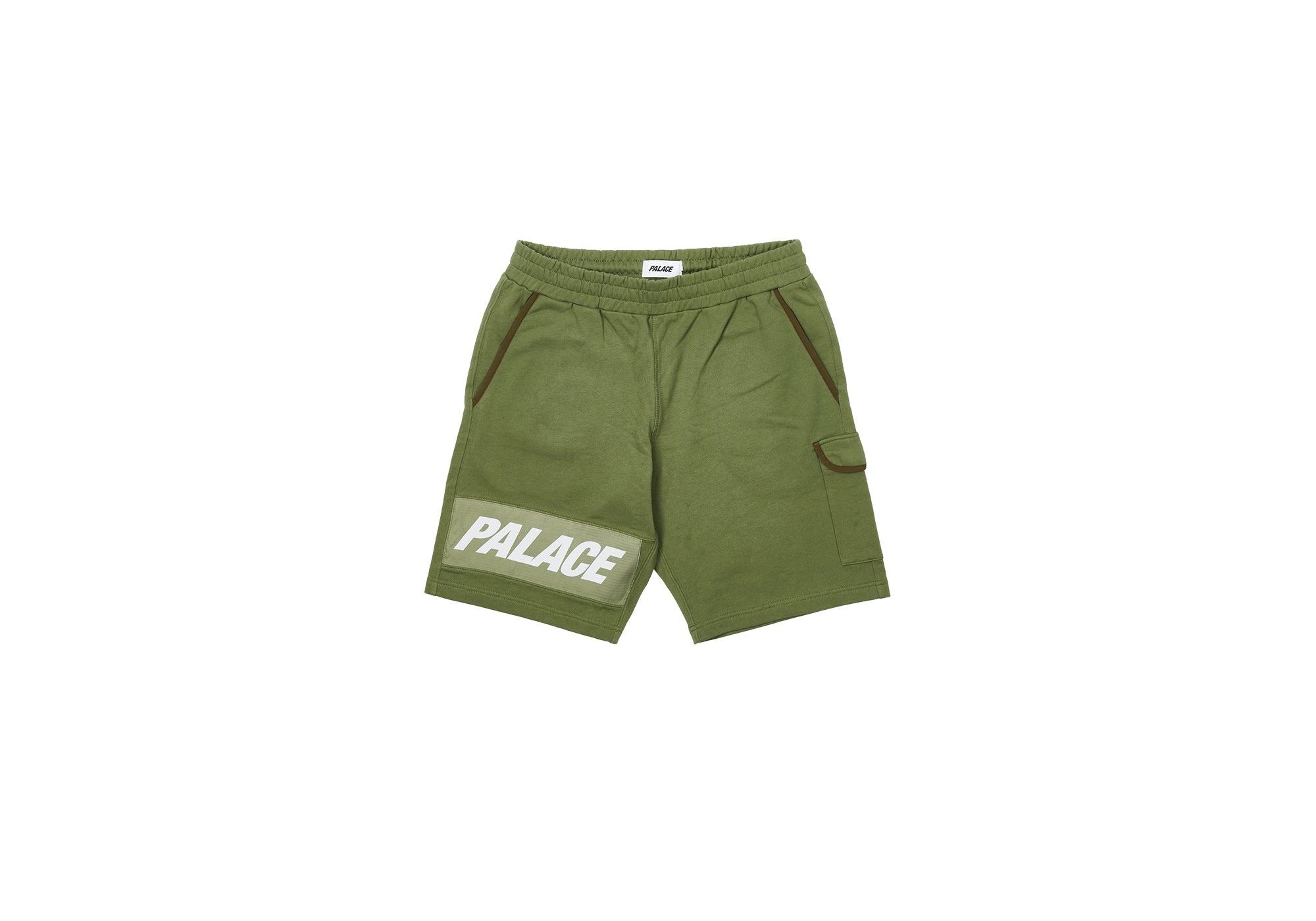 GIANT WOVEN LABEL SHORTS OLIVE - 1