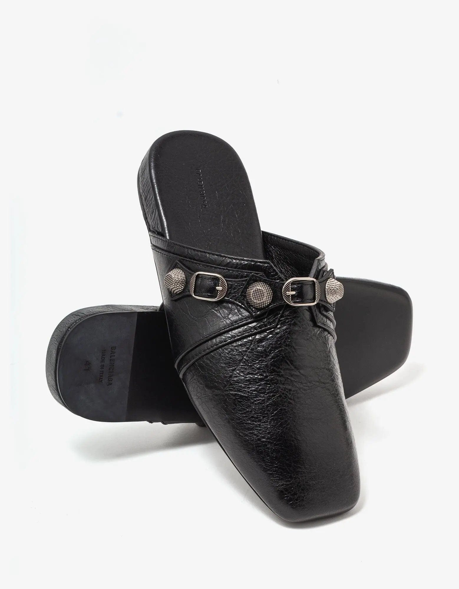 Balenciaga Black Cosy Cagole Mule - 4