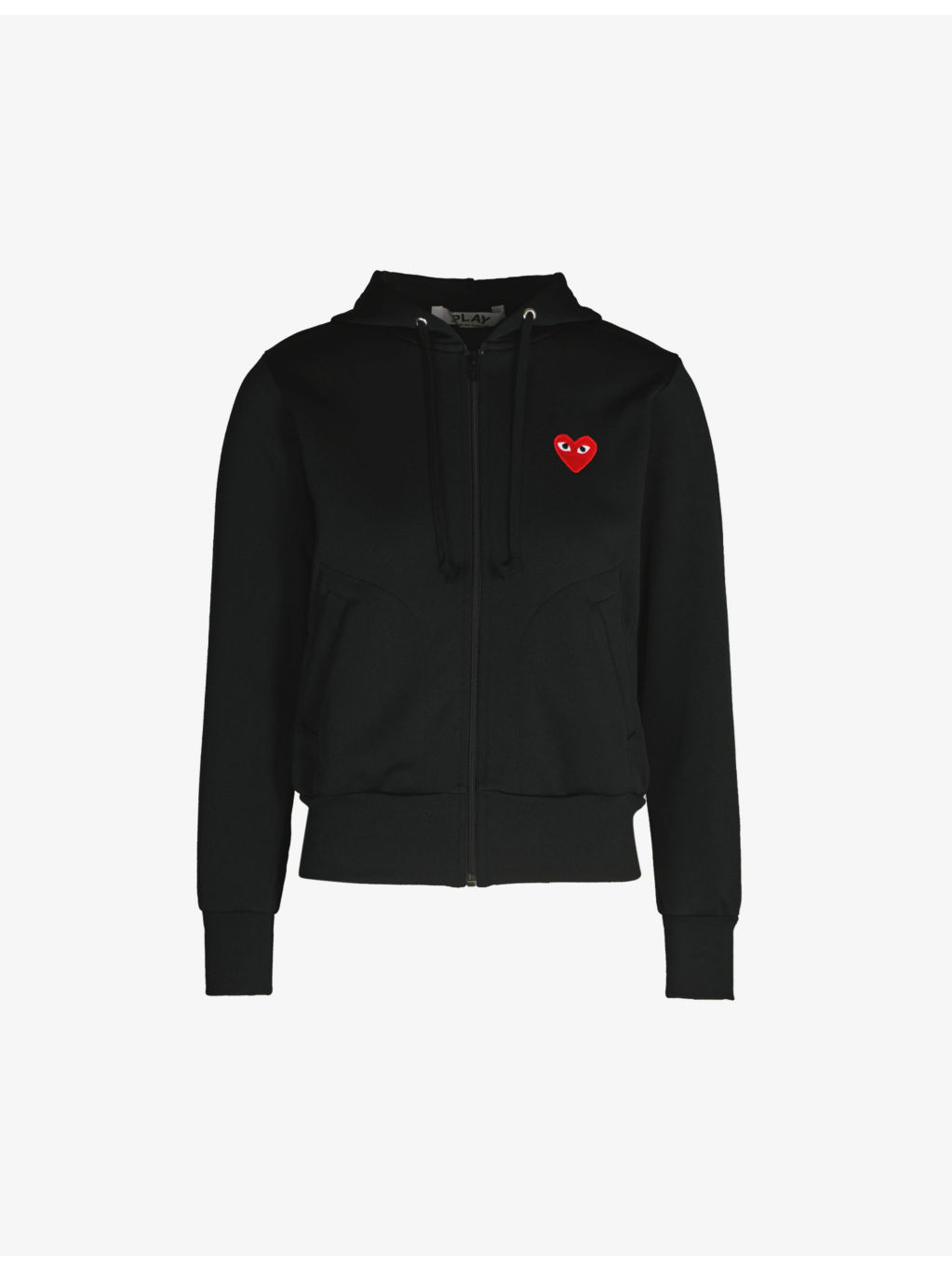 Heart-embroidered cotton-jersey hoody - 2