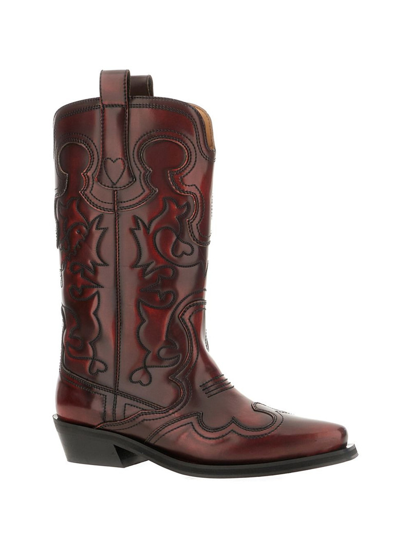 GANNI panelled western boots outlook
