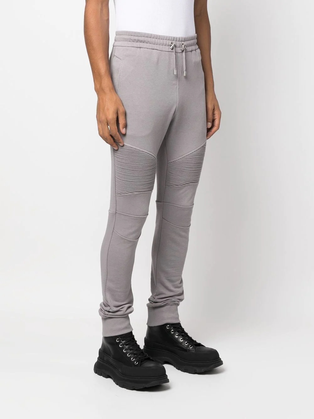 logo-printed panelled sweatpants - 3