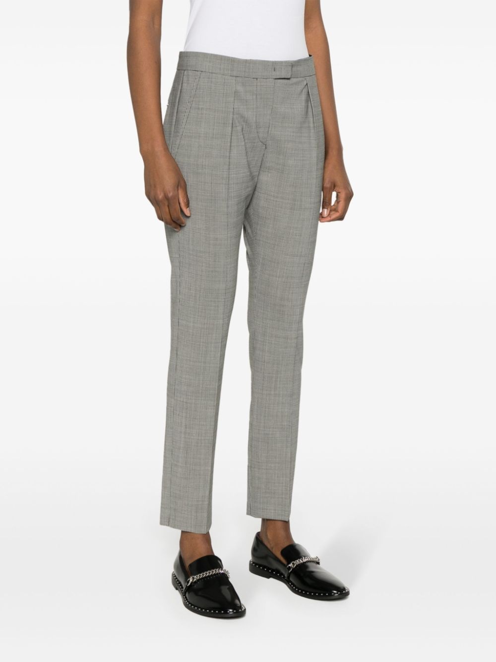 houndstooth cigarette trousers - 3