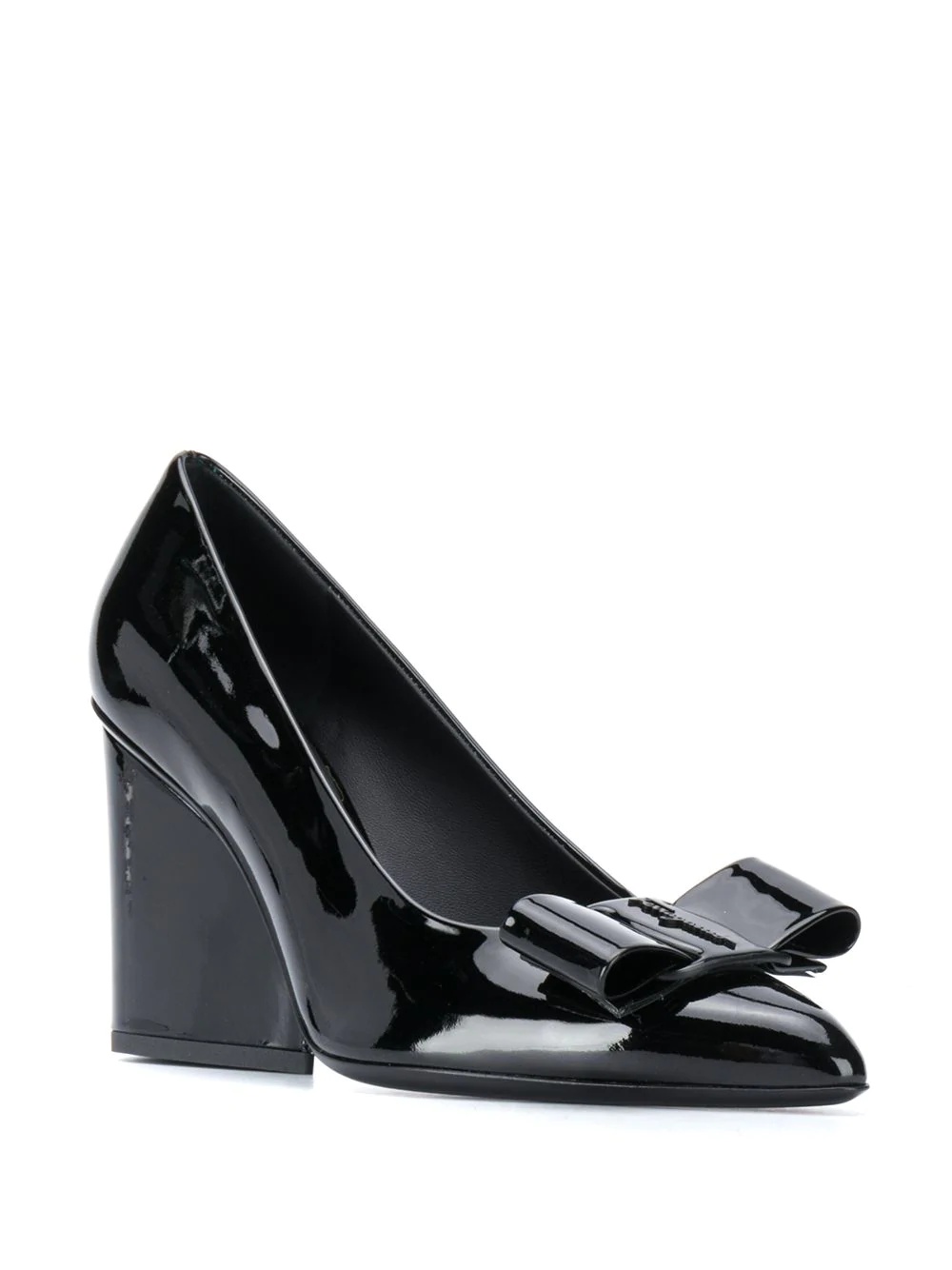 Vara Bow chunky-heel pumps - 2