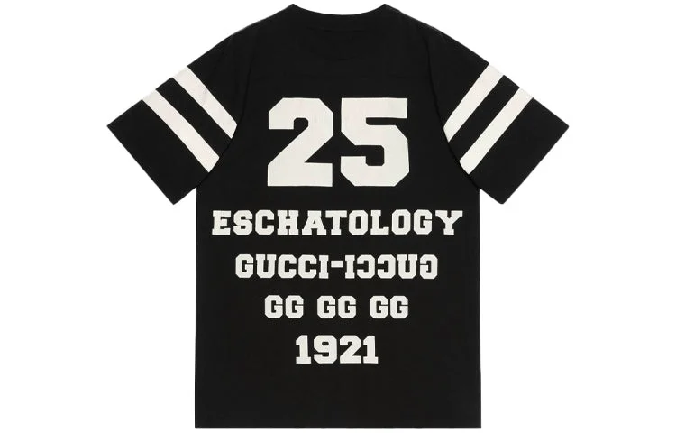GUCCI Gucci SS21 1921 Series Alphabet Printing T-Shirt 'Black