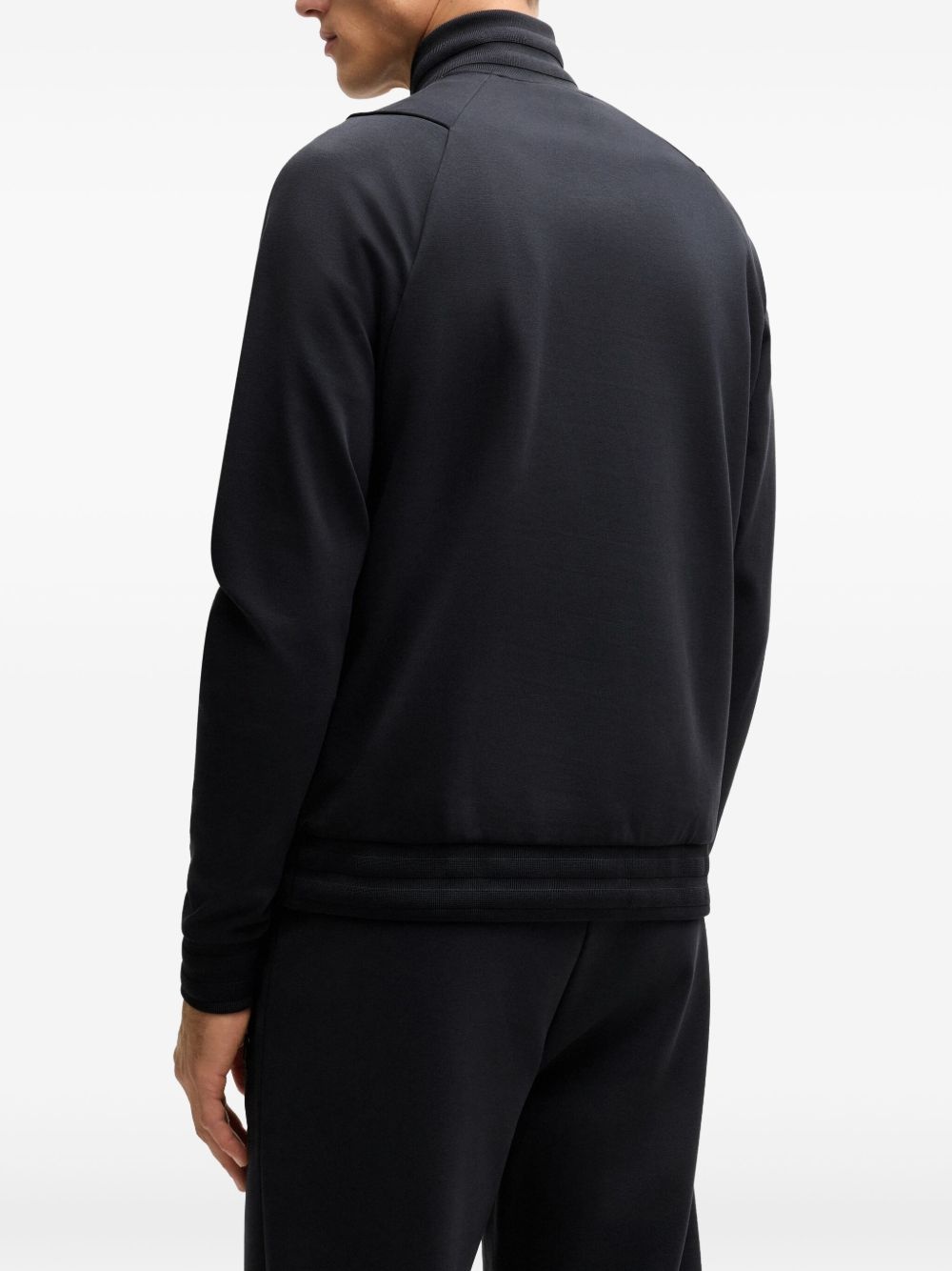 appliqué zip-up sweatshirt - 4