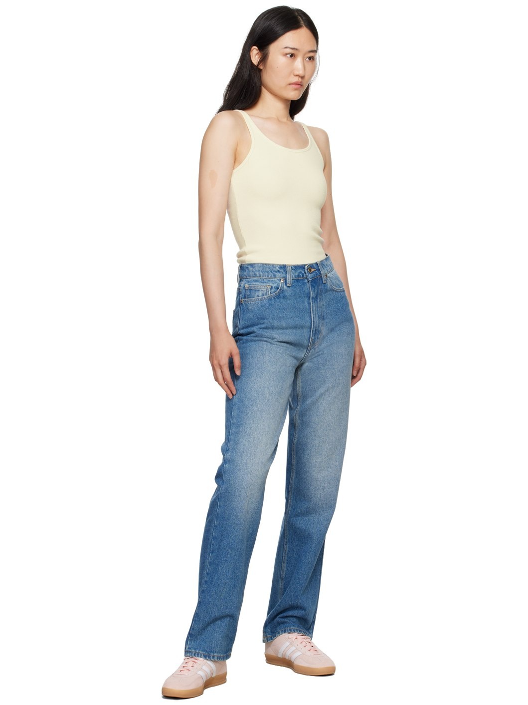 Blue 'Tennis Club' Jeans - 4